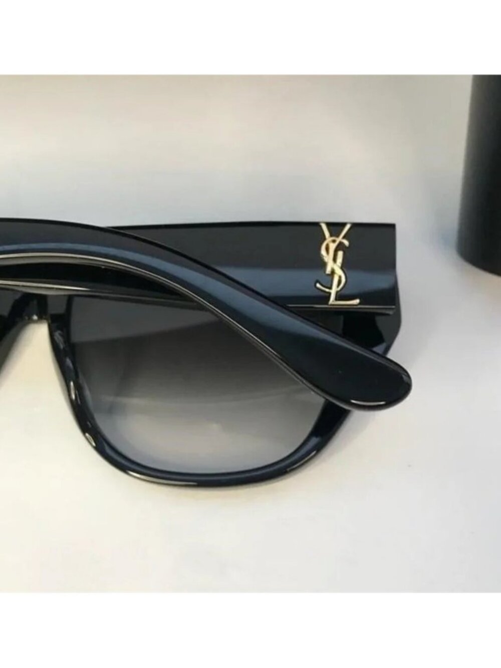 💯 - New Authentic SAINT LAURENT SLM8/F Sunglasses Black - Picture 11 of 11